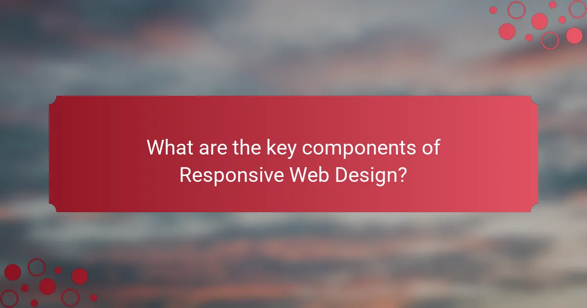 What are the key components of Responsive Web Design?