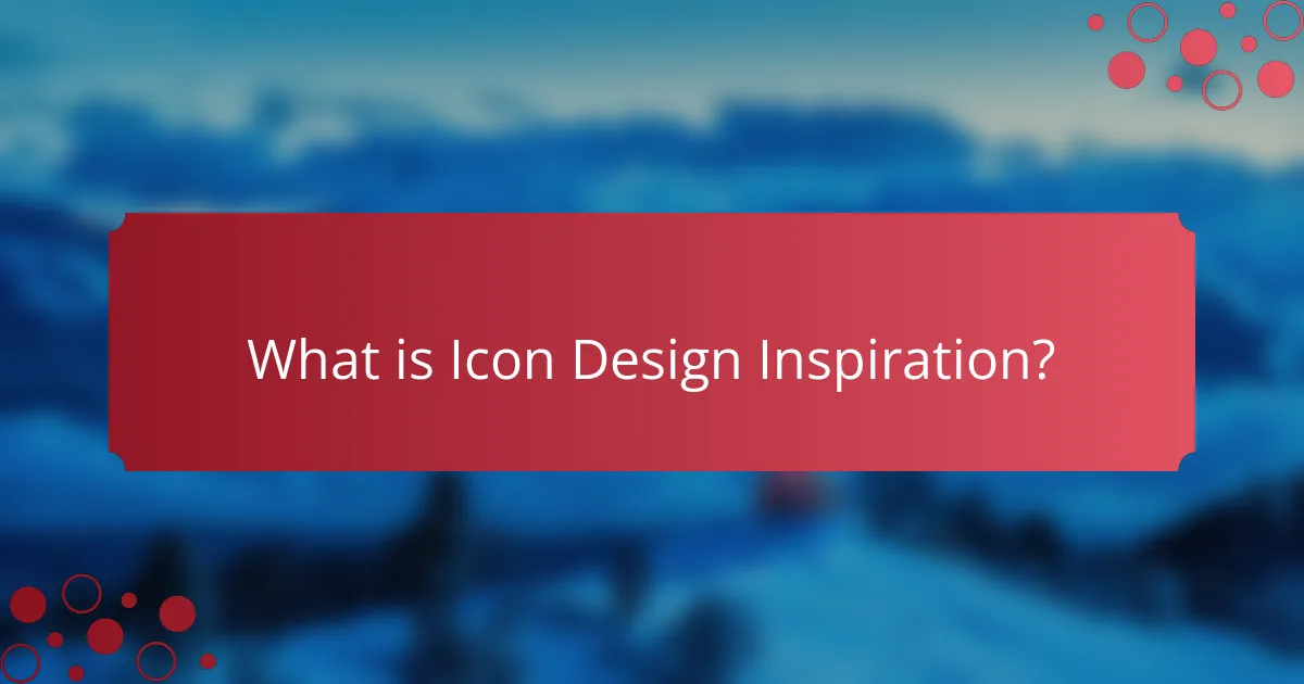 What is Icon Design Inspiration?